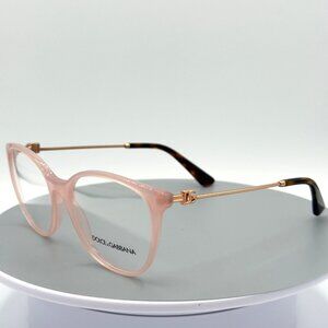 Dolce & Gabbana Eyeglasses Frames DG 3363 3384 54-18-145 Pink Rose Gold Tortoise